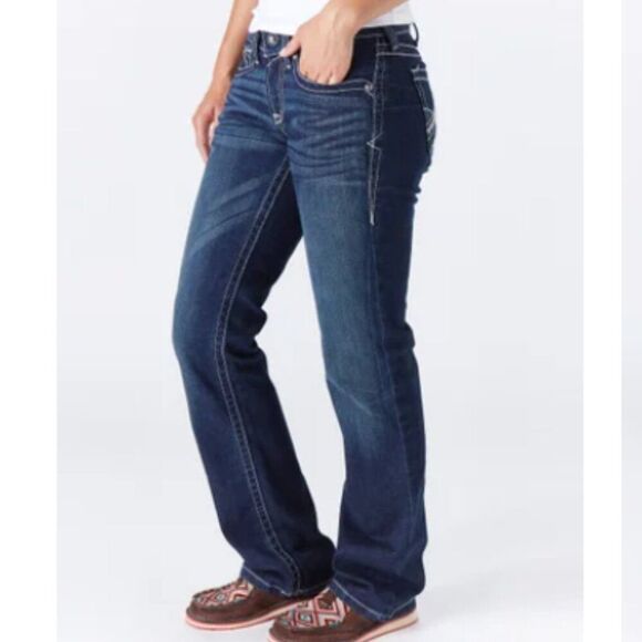 ARIAT REAL Real Straight Jeans Size 33 Long - Picture 1 of 10